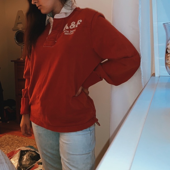 Vintage A&F rugby shirt ♡ - Picture 3 of 4